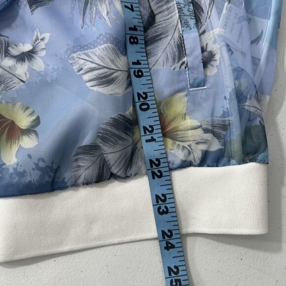 Anta Track Jacket Womens XL Blue Tropical Activewear Casual - Picture 7 of 8